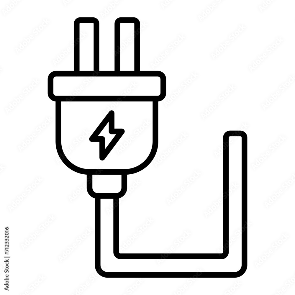Plug line icon Plug line icon