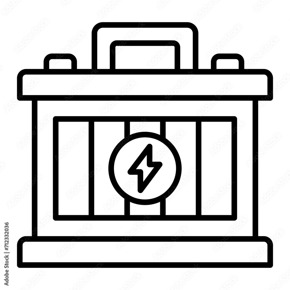 Battery line icon Battery line icon