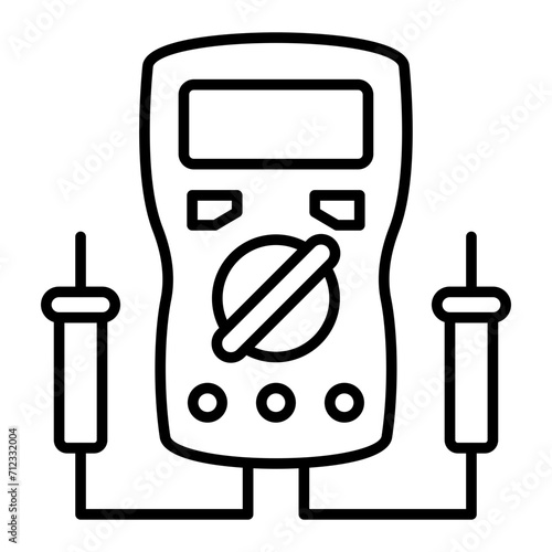   Multimeter line icon