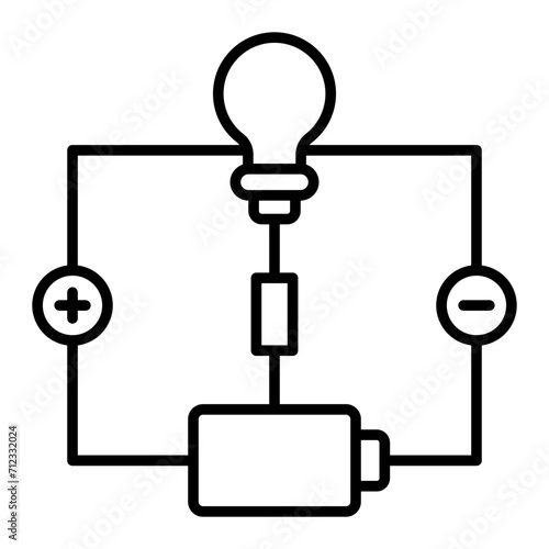   Electrical Circuit line icon