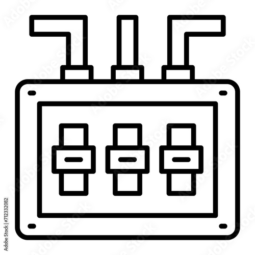   Distribution Board line icon
