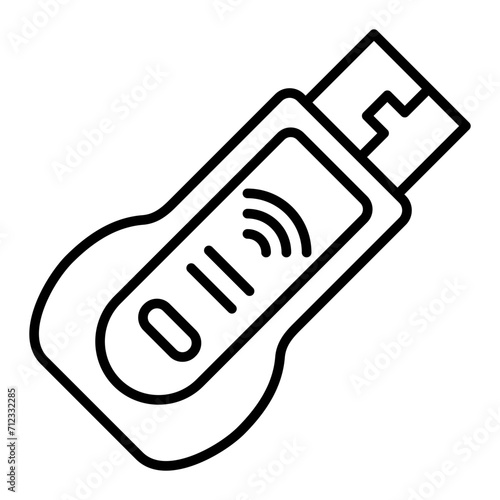   Dongle line icon