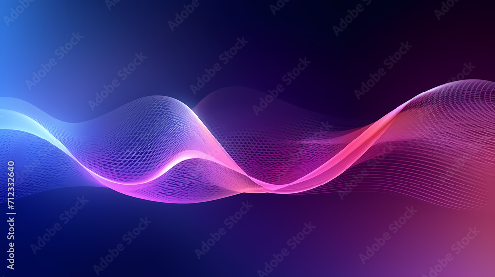 Abstract background and data transfer concept, abstract line art background