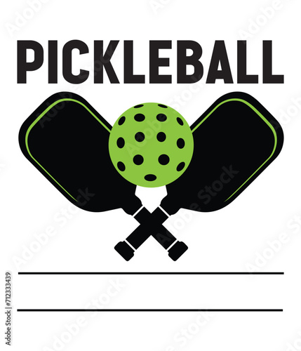 Pickleball Paddles Logo Vector. You can use it as club logo, banner design etc.