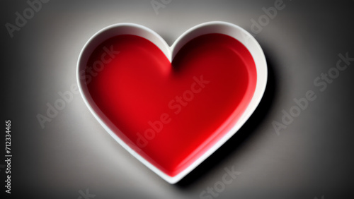 red heart on black background, valentine's day