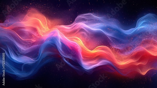 Abstract Wave Pastel Colored Liquid Lines with Vibrant Colors Wallpaper