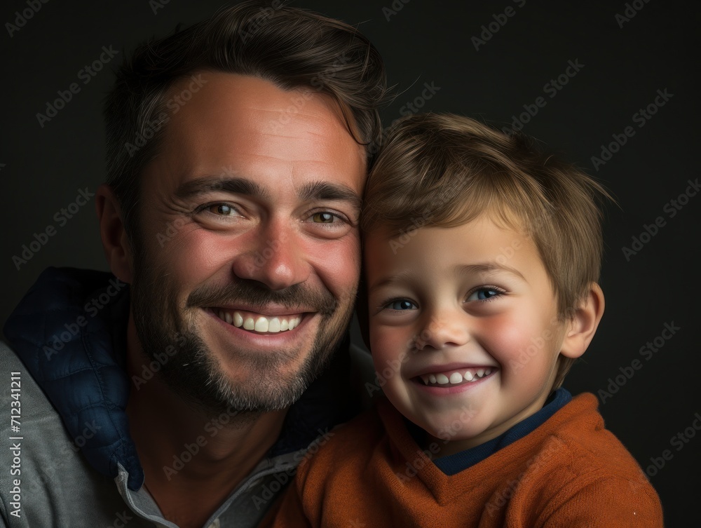 Happy father with small son. Father Day Happy father with small son. Father Day