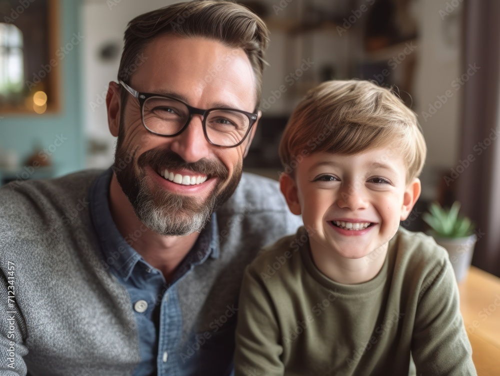 Happy father with small son. Father Day Happy father with small son. Father Day