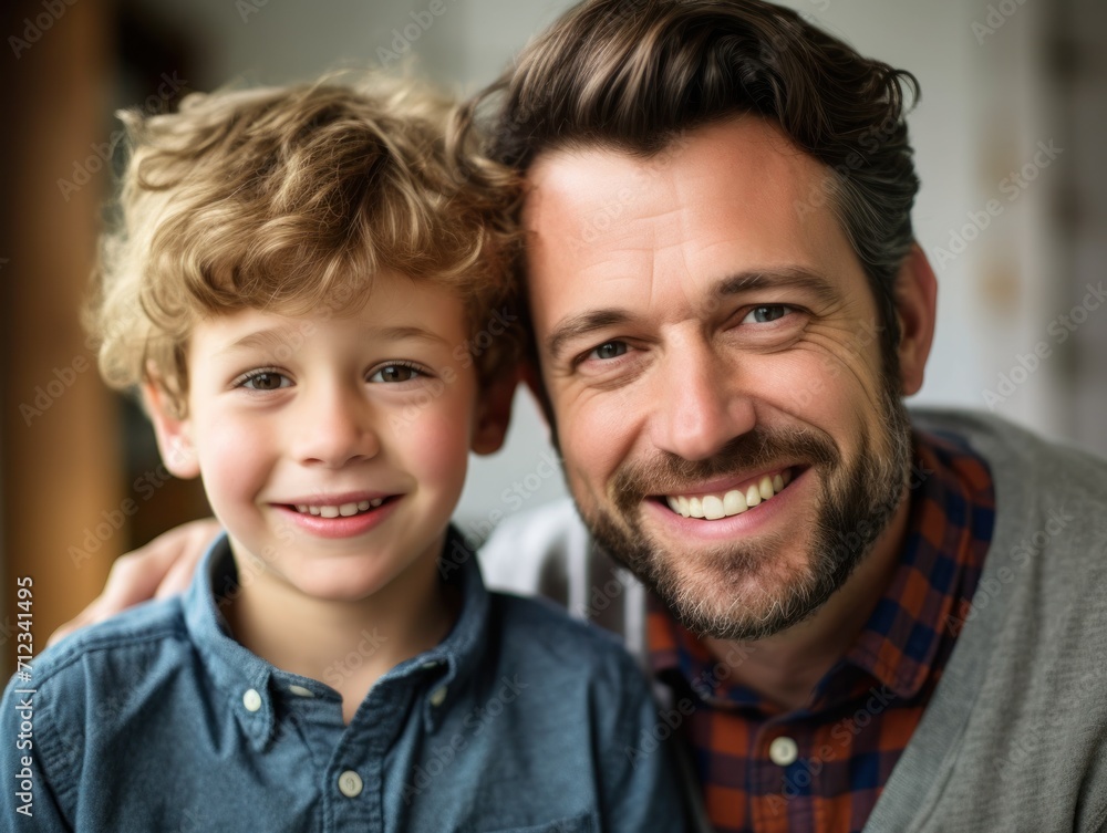 Happy father with small son. Father Day Happy father with small son. Father Day