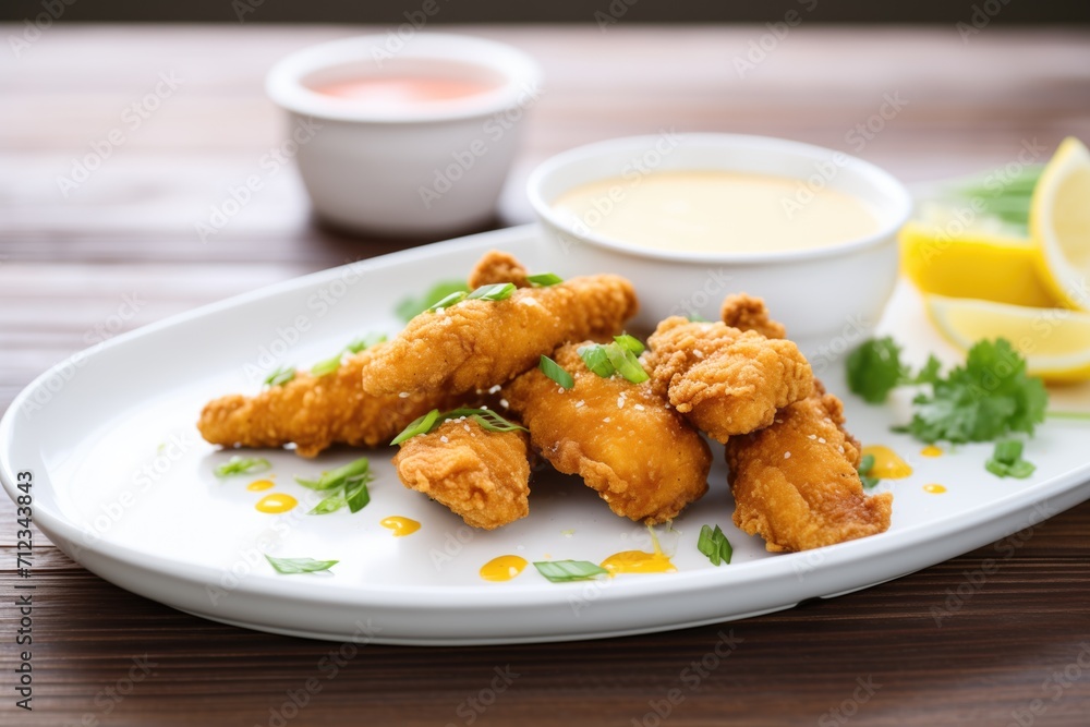 fried chicken tenders with honey mustard fried chicken tenders with honey mustard