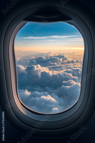 Aerial Freedom: Impressions through the Airplane Window - Generative AI
