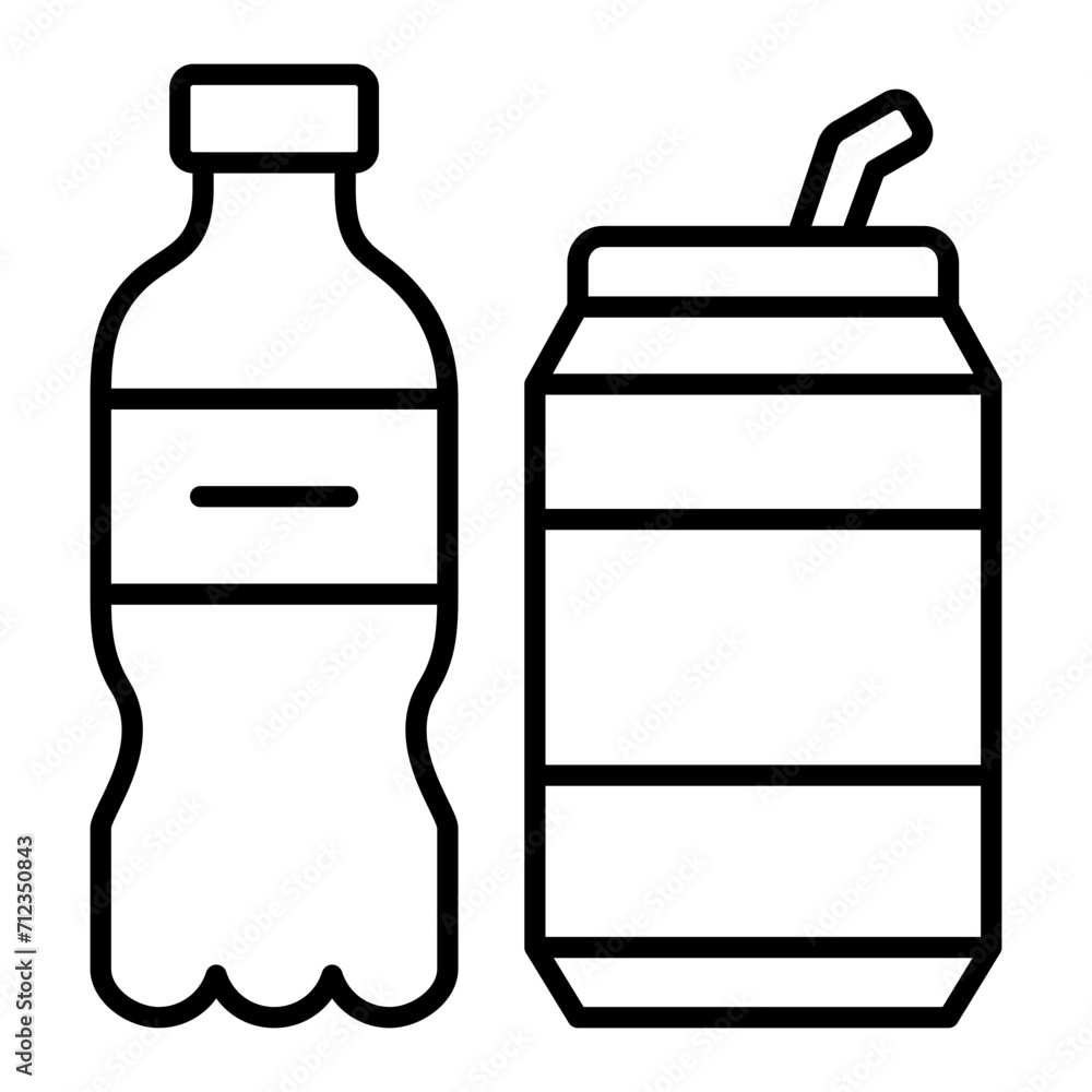 Soda line icon Soda line icon