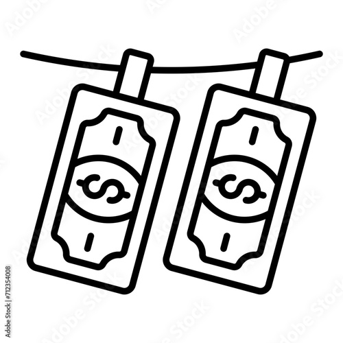   Money Laundering line icon