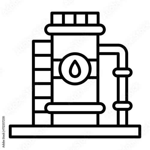   Cistern line icon