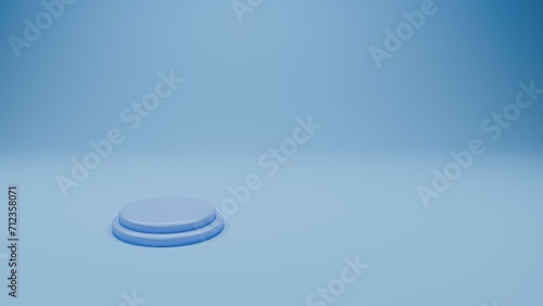 Sky Blue Cylinder abstract minimal scene with geometric platform Backdrop Mockup.  background vector 3d rendering with podium