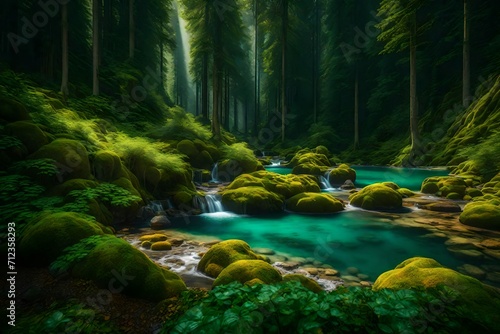 stream in the forest