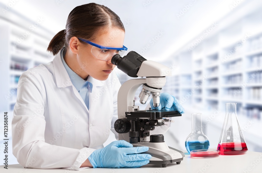 Science, laboratory microscope for test research Science, laboratory microscope for test research