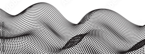 Fotografia halftone pattern dot background grunge distress linear vector