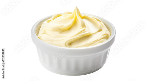 Mayo Sauce in Cup on a transparent background