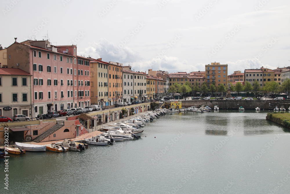 Harbour in Livorno, Toscana, Italy
