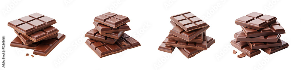 chocolate group stack tower on transparent background cutout. PNG file. Mockup template for artwork design chocolate group stack tower on transparent background cutout. PNG file. Mockup template for artwork design
