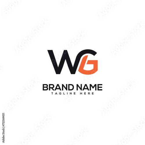 Free Download Abstract letter WG GW company Logo Design vector. Initials Business logo. - GFXLoad