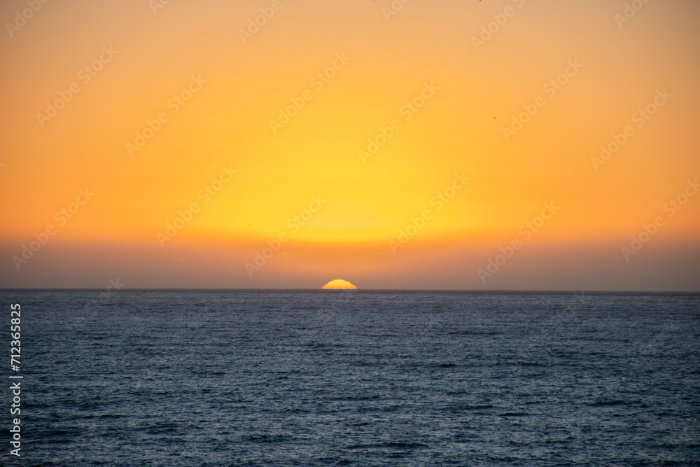 beautiful sunset over the pacific ocean on the chile coast south america as a destination beautiful sunset over the pacific ocean on the chile coast south america as a destination