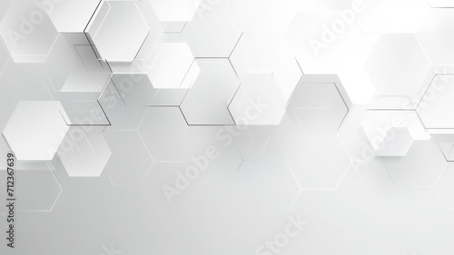 Abstract hexagon background. Technology polygonal design. Digital futuristic minimalism