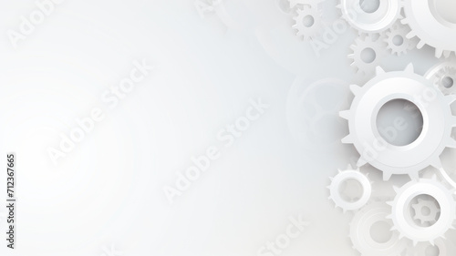 Abstract techno gear background with geometric colorful gear wheels. Space for gear text. Vector gears modern mechanism industrial . Technology gears