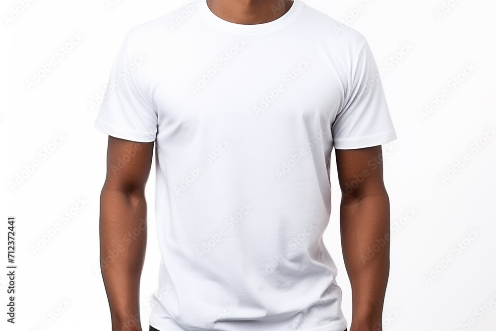 Woman in White Tshirt Mockup created with Generative AI Woman in White Tshirt Mockup created with Generative AI