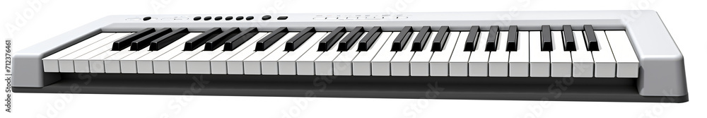 Naklejka premium Keyboardl, piano, isolated on the transparent background PNG.