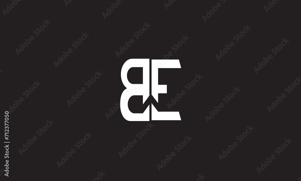 BE, EB, E, B Abstract Letters Logo Monogram BE, EB, E, B Abstract Letters Logo Monogram