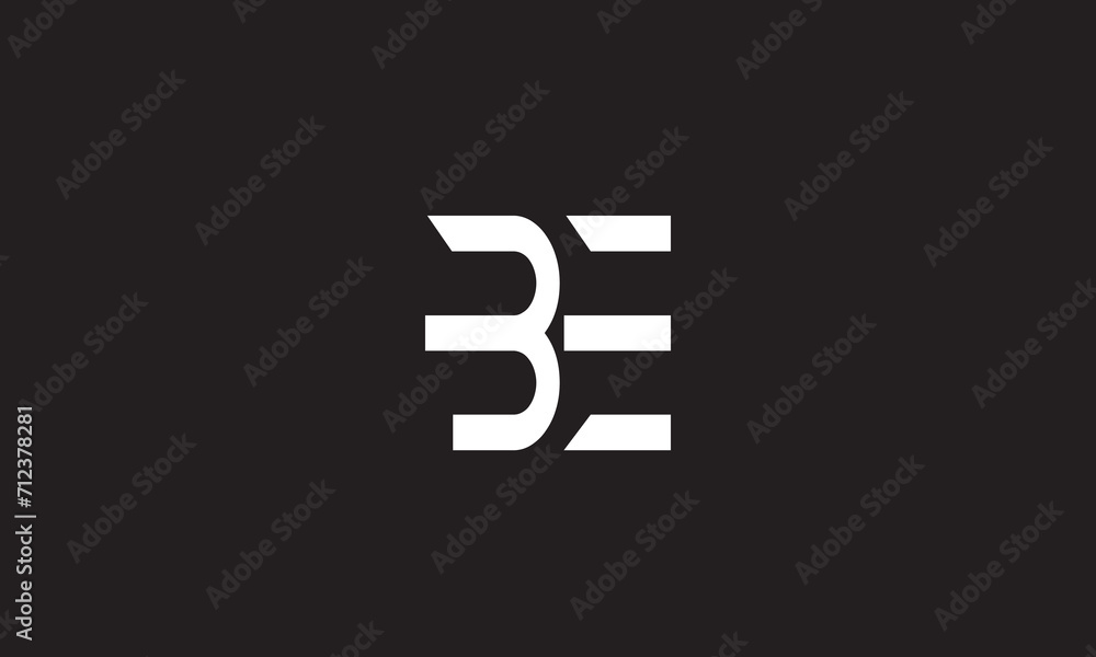 BE, EB, E, B Abstract Letters Logo Monogram BE, EB, E, B Abstract Letters Logo Monogram