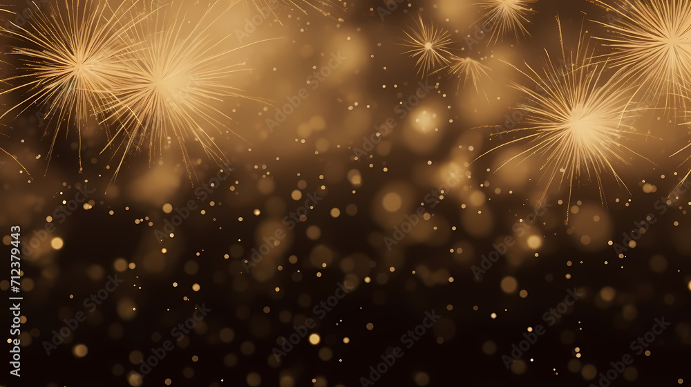 Happy New Year, burning fireworks with bokeh light background Happy New Year, burning fireworks with bokeh light background
