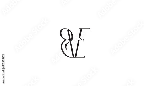 BE, EB, E, B Abstract Letters Logo Monogram
