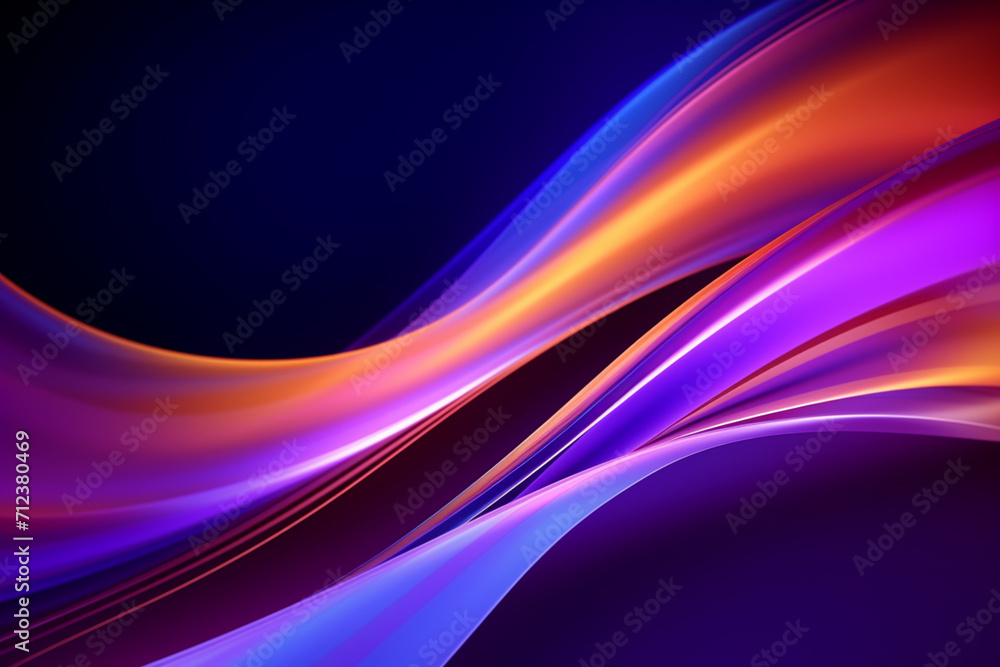 3d render, colorful background with abstract shape glowing in ultraviolet spectrum, curvy neon lines. Futuristic energy concept 3d render, colorful background with abstract shape glowing in ultraviolet spectrum, curvy neon lines. Futuristic energy concept