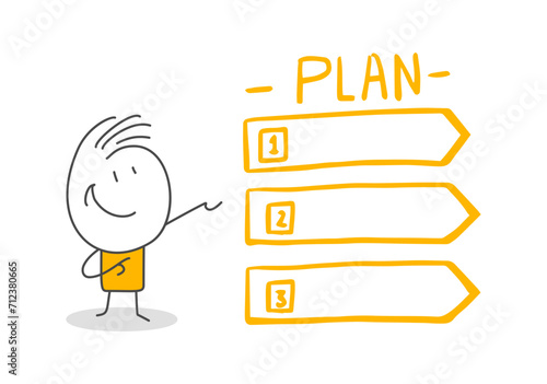 Stick figures. Office people. Business plan. Hand drawn doodle line art cartoon design character.