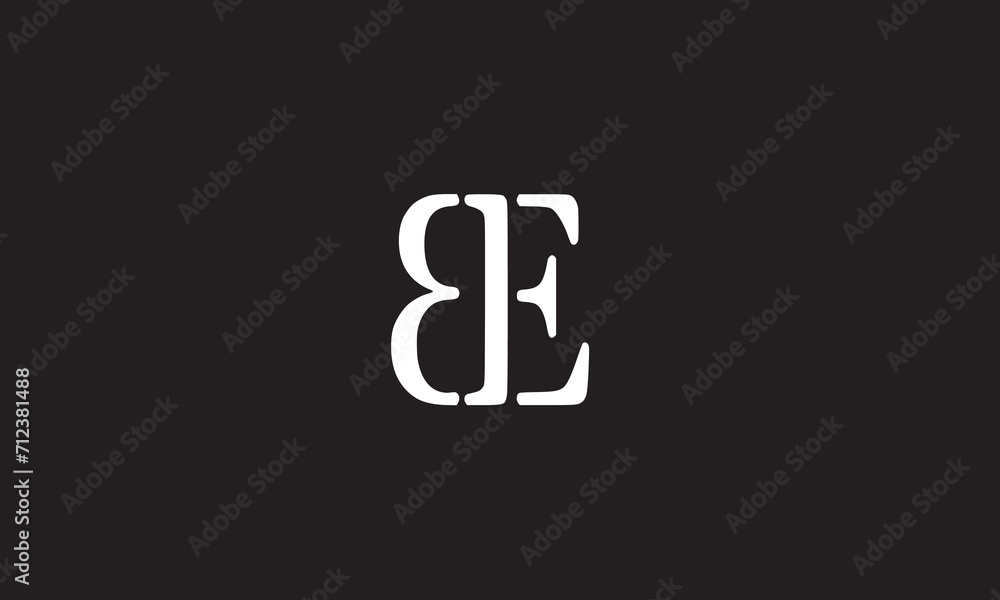 BE, EB, E, B Abstract Letters Logo Monogram BE, EB, E, B Abstract Letters Logo Monogram