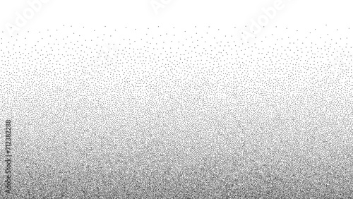 Gradient noise background. Halftone pattern made of grains and stipple. Vector illustration.