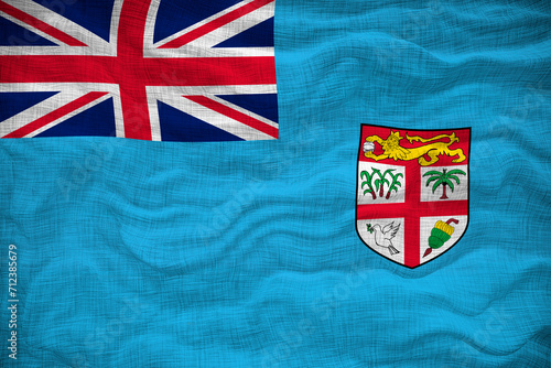 National flag  of Fiji. Background  with flag  of Fiji