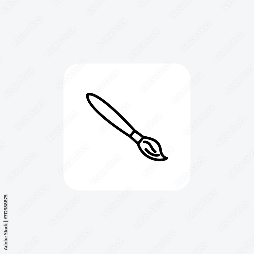 Paintbrush black outline icon , vector, pixel perfect, illustrator file Paintbrush black outline icon , vector, pixel perfect, illustrator file