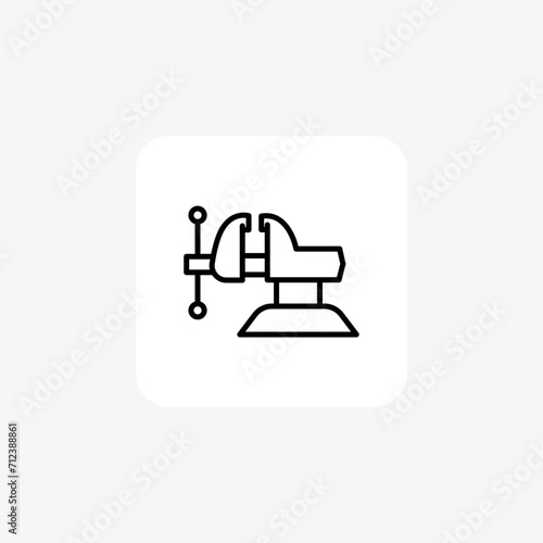 Vice black outline icon , vector, pixel perfect, illustrator file