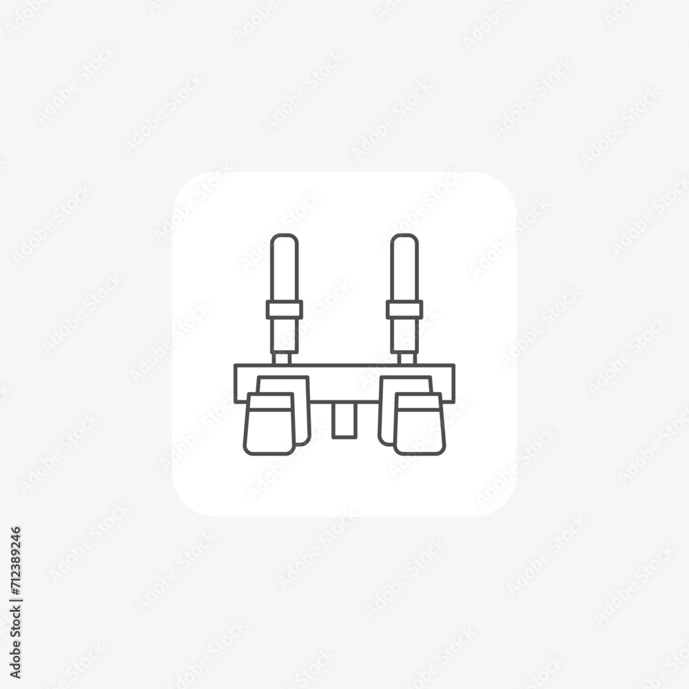 Respirator Mask grey thin line icon , vector, pixel perfect, illustrator file Respirator Mask grey thin line icon , vector, pixel perfect, illustrator file