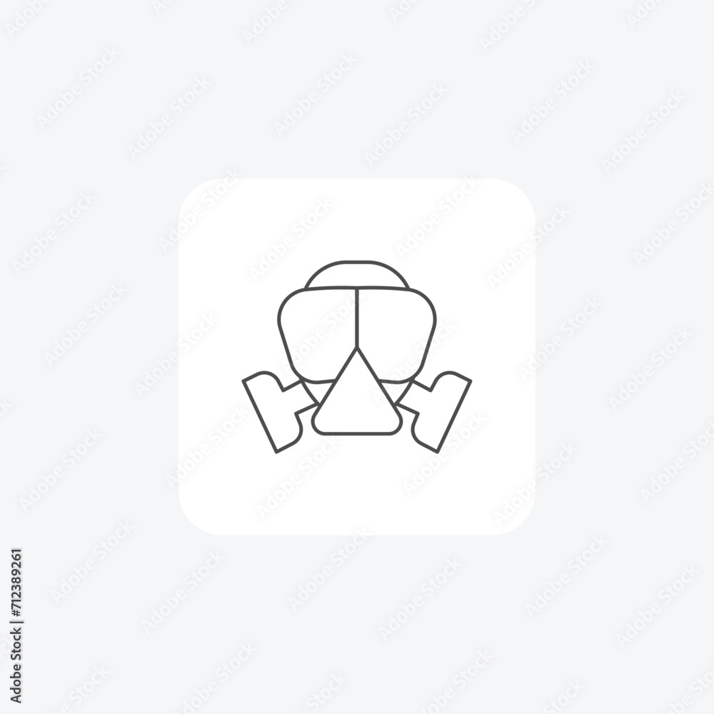 Ear Protection grey thin line icon , vector, pixel perfect, illustrator file Ear Protection grey thin line icon , vector, pixel perfect, illustrator file