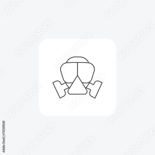 Ear Protection grey thin line icon , vector, pixel perfect, illustrator file