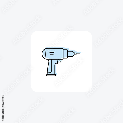 Sander color shadow line icon , vector, pixel perfect, illustrator file