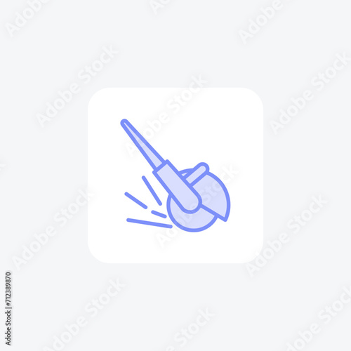 Angle Grinder color outline icon , vector, pixel perfect, illustrator file