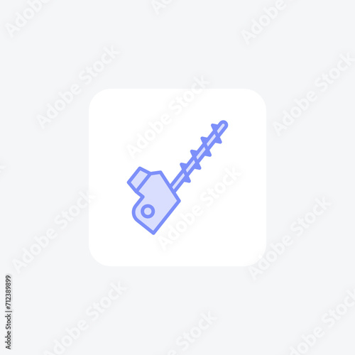 Hedge Trimmer color outline icon , vector, pixel perfect, illustrator file