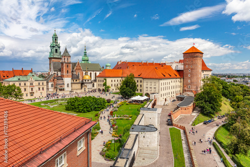 Wawel Royal Castle and Cathedral in Cracow, Poland photo