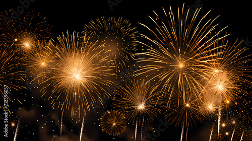 Beautiful creative holiday background with fireworks and sparkles